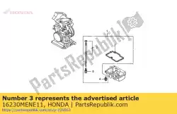 geen beschrijving beschikbaar op dit moment van Honda, met onderdeel nummer 16230MENE11, bestel je hier online: