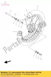 Tutaj możesz zamówić o?, ko? O od Yamaha , z numerem części 3D7251810000: