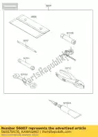 560070078, Kawasaki, trousse à outils kawasaki klx dtracker d  c tracker 125 klx125 , Nouveau