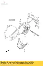 Aquí puede pedir cubierta, mango fr de Suzuki , con el número de pieza 5631131G01YU1: