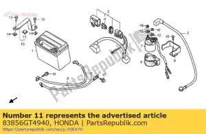 honda 83856GT4940 rubber, rr. cowl - Bottom side