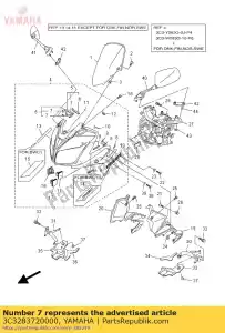 yamaha 3C3283720000 amortecedor - Lado inferior