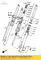 Here you can order the front fork assy (l. H) from Yamaha, with part number 55V231020000: