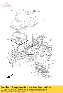 yamaha 2D1153930000 tubo, sfiato 2 - Il fondo