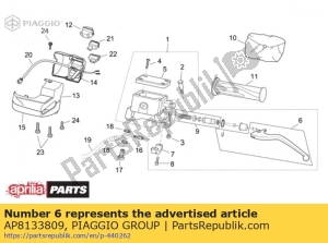 aprilia AP8133809 leva del freno - Il fondo