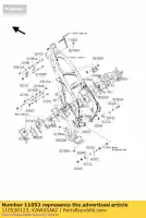 110530123, Kawasaki, wspornik zapalnika kx250-n1 kawasaki kx 250 2004, Nowy