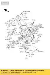 Aquí puede pedir soporte, encendedor kx250-n1 de Kawasaki , con el número de pieza 110530123: