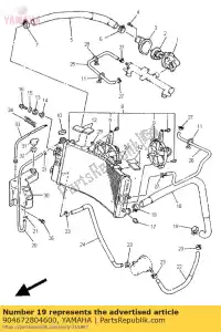 yamaha 904672804600 klem (8m6) - Onderkant