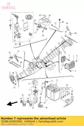 Ici, vous pouvez commander le relais de démarreur (rc19-074) auprès de Yamaha , avec le numéro de pièce 3D8819400000: