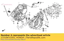 Here you can order the brg osz,crank sha from Honda, with part number 13316KYJ305: