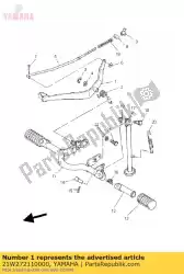 Here you can order the pedal, brake from Yamaha, with part number 21W272110000: