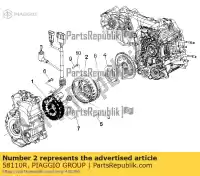 58110R, Piaggio Group, rotor complet avec moyeu     , Nouveau