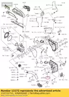 132722711, Kawasaki, 01 placa, sensor de temperatura kawasaki  1000 2020, Novo