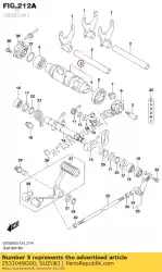 Here you can order the cam,gear shift from Suzuki, with part number 2531048G00: