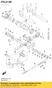 suzuki 2531048G00 cam,gear shift - Bottom side