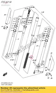 suzuki 5117129F70 lente, voorkant - Onderkant