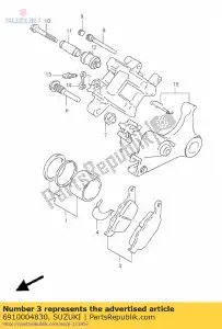 suzuki 6910004830 pad set - Onderkant