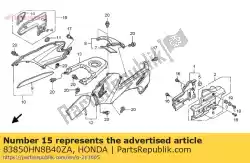 Aquí puede pedir no hay descripción disponible en este momento de Honda , con el número de pieza 83850HN8B40ZA: