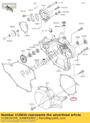 Aquí puede pedir junta, tapa del generador de Kawasaki , con el número de pieza 110610193: