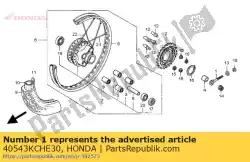 regelaar, ketting van Honda, met onderdeel nummer 40543KCHE30, bestel je hier online: