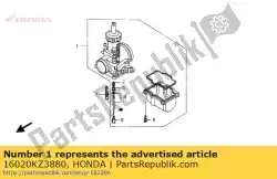 geen beschrijving beschikbaar op dit moment van Honda, met onderdeel nummer 16020KZ3880, bestel je hier online: