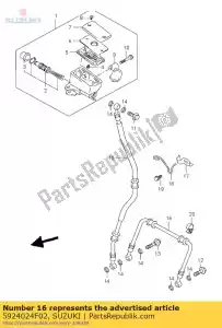 suzuki 5924024F02 hose,front brak - Bottom side