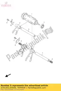yamaha 2CR185130000 forcella, cambio 3 - Il fondo