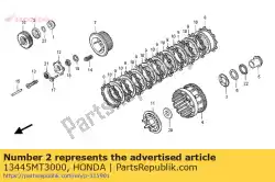 Here you can order the stopper,circlip from Honda, with part number 13445MT3000: