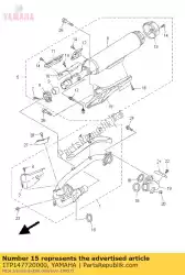 Qui puoi ordinare soggiorno, marmitta 2 da Yamaha , con numero parte 1TP147720000: