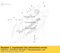 638553, Piaggio Group, Reflektor piaggio lbmc25c lbmc25e0, lbmc25e1 lbmca2100 lbmca220 lbmcd2100 lbmcd2200 rp8m25310, rp8m25300, rp8m25411 zip zip sp zip sp h 50 100 125 1996 1998 2000 2002 2006 2009 2011 2016 2017 2018 2019 2020 2021 2022, Nowy