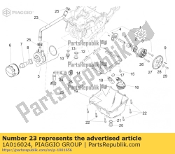 Aprilia 1A016024, Aansluitende pijp, OEM: Aprilia 1A016024