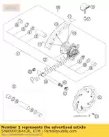 5480900184430, KTM, ruota anteriore cpl.1,6x21 excel 07 ktm exc xc xcf 125 200 250 300 400 450 525 2007, Nuovo