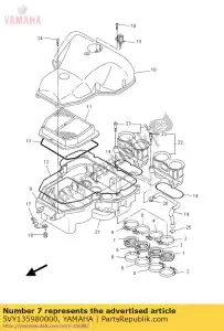 yamaha 5VY135980000 przegub ga?nika 4 - Dół
