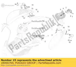 Ici, vous pouvez commander le couverture lh auprès de Piaggio Group , avec le numéro de pièce 1B000760: