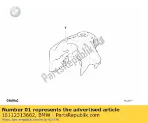 bmw 16112313662 benzinetank - Onderkant