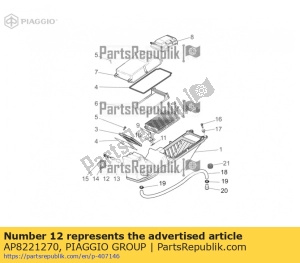 aprilia AP8221270 trzpie? podtrzymuj?cy obudow? filtra - Dół