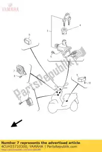 Yamaha 4CUH33710300 klaxon - La partie au fond