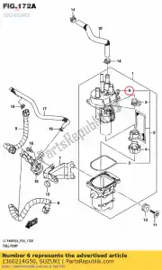 Suzuki 1360214G50 parafuso - Lado inferior