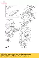 2CMF15530000, Yamaha, fender, inner 2 yamaha  mw 125 150 2016 2018 2019 2020 2021, New