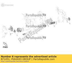 Aprilia 871451, Oliepomp assy., OEM: Aprilia 871451