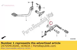 pedaalcomp., schakelen van Honda, met onderdeel nummer 24705MCAS40, bestel je hier online:
