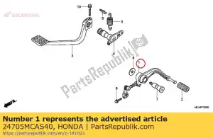 honda 24705MCAS40 pedaalcomp., schakelen - Onderkant