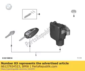 bmw 66127924523 keyless ride radio-op.key, first edition - japan (to 12/2020) - Bottom side