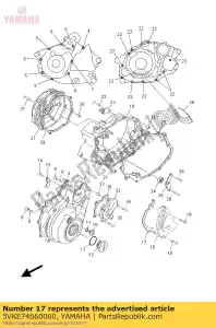 yamaha 5VKE74660000 catena guida - Il fondo