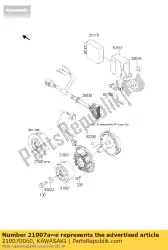 Here you can order the rotor kx125m6f from Kawasaki, with part number 210070060: