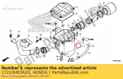 Here you can order the case air cleaner from Honda, with part number 17210HR3A20: