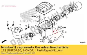 honda 17210HR3A20 filtro de aire de la caja - Lado inferior