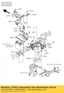 kawasaki 110530905 staffa, accoppiatore vn2000-a1h - Il fondo