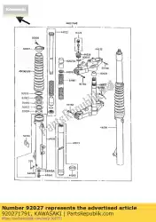 Here you can order the collar,upper barcket kl600-a1 from Kawasaki, with part number 920271791: