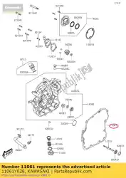 pakking, carterdeksel, van Kawasaki, met onderdeel nummer 11061Y028, bestel je hier online: